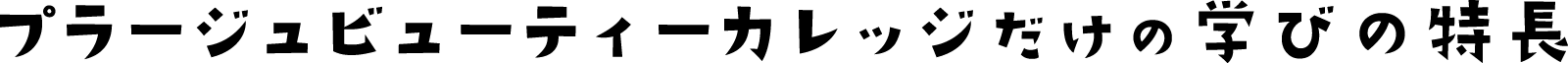 プラージュビューティーカレッジだけの学びの特長